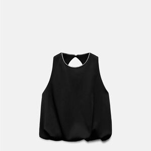 Zara Black Sleeveless Tank Top